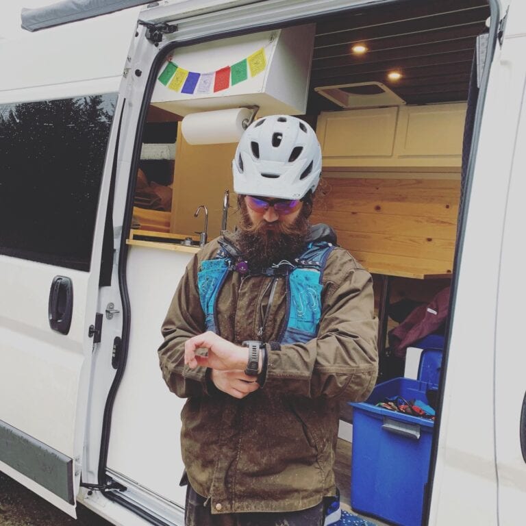 Mountain bike van life content writer critter