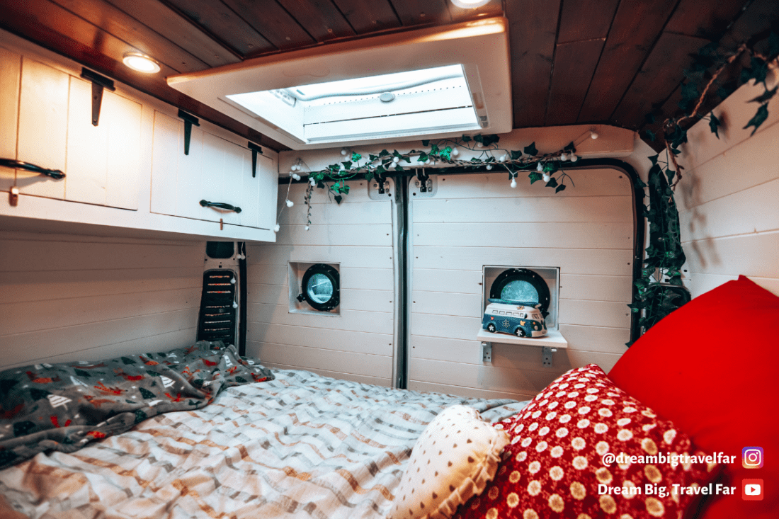 van life bedroom from dreambigtravelfar